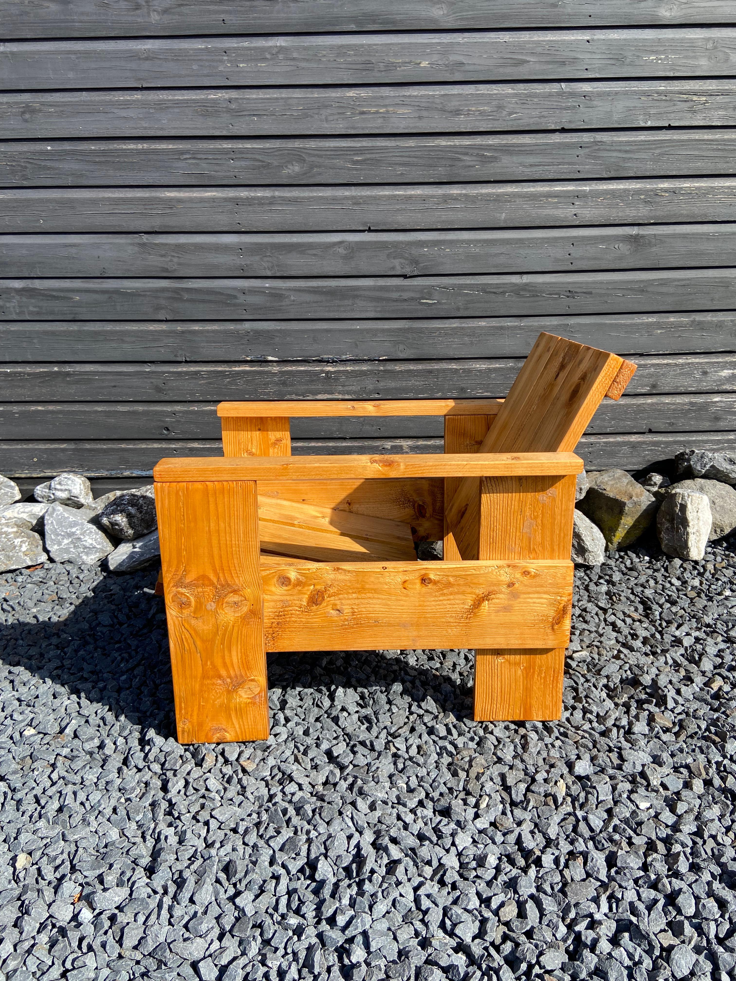 Dutch Crate Armchair For Sale