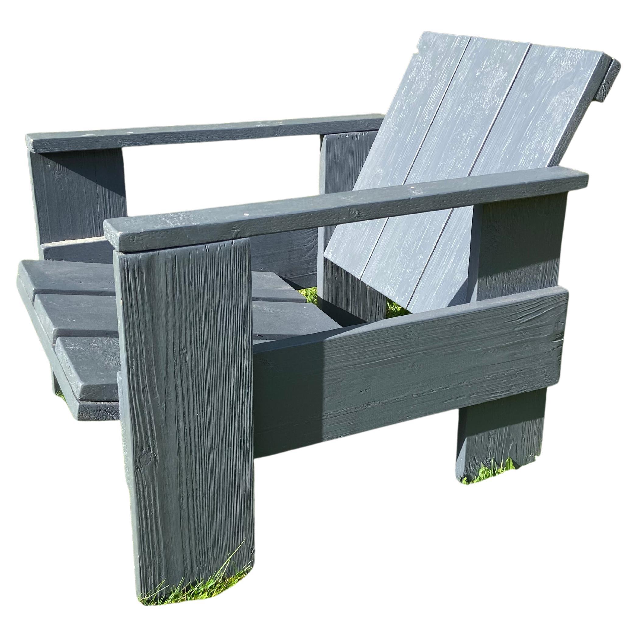 Crate Armchair Grey For Sale
