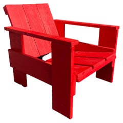 Crate Armchair Red