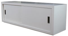 Crate & Barrel Aspect White Sliding Door Modular Modern TV Console