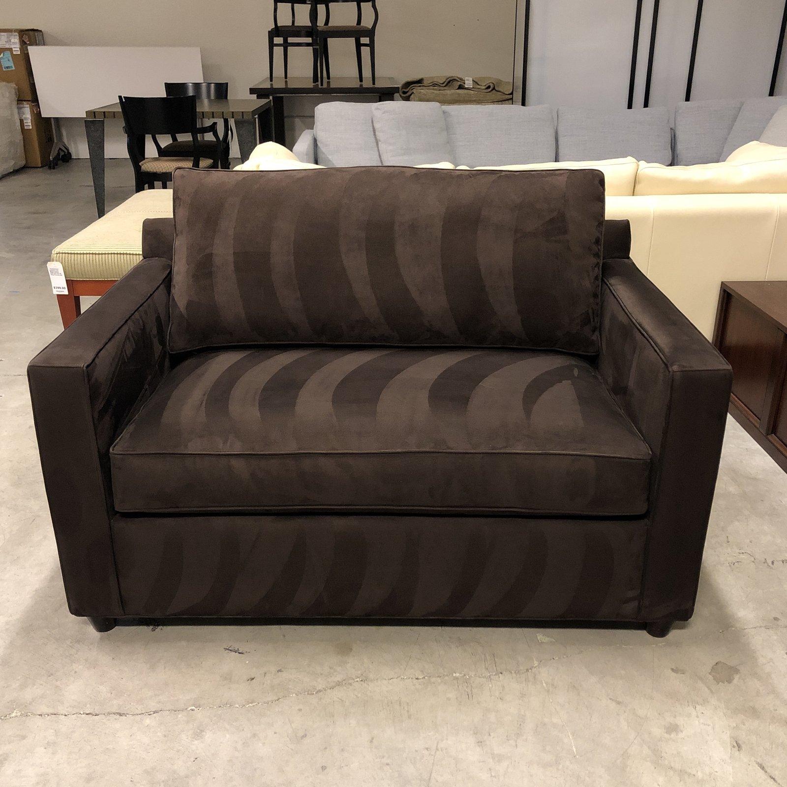Contemporary Crate & Barrel Barrett Sleeper Chair For Sale