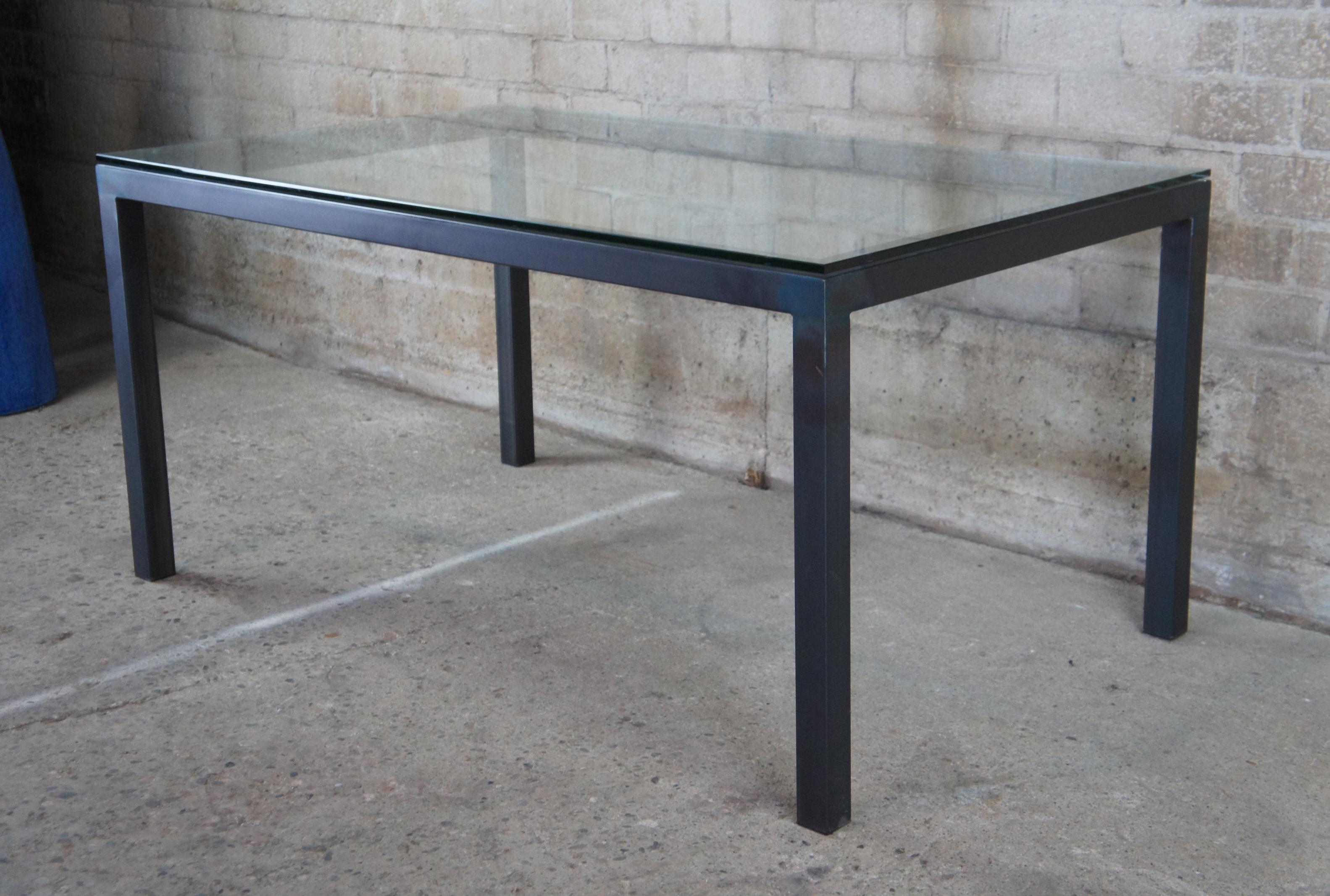 glass parsons table