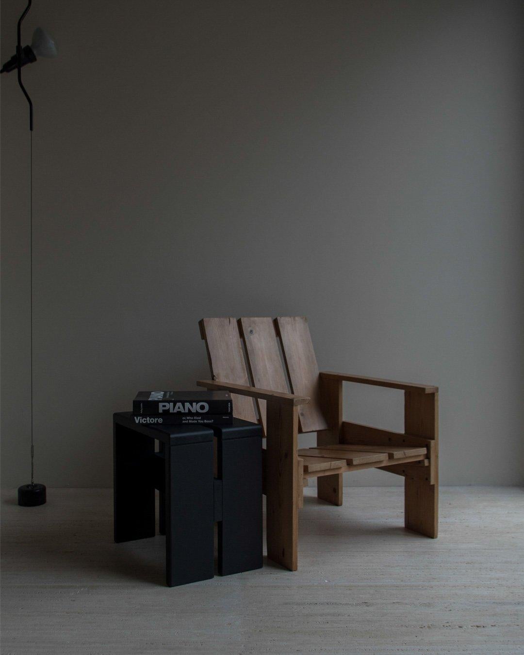 Mid-Century Modern Gerrit Rietveld - Crate Chair - Pine - 60s The Netherlands 