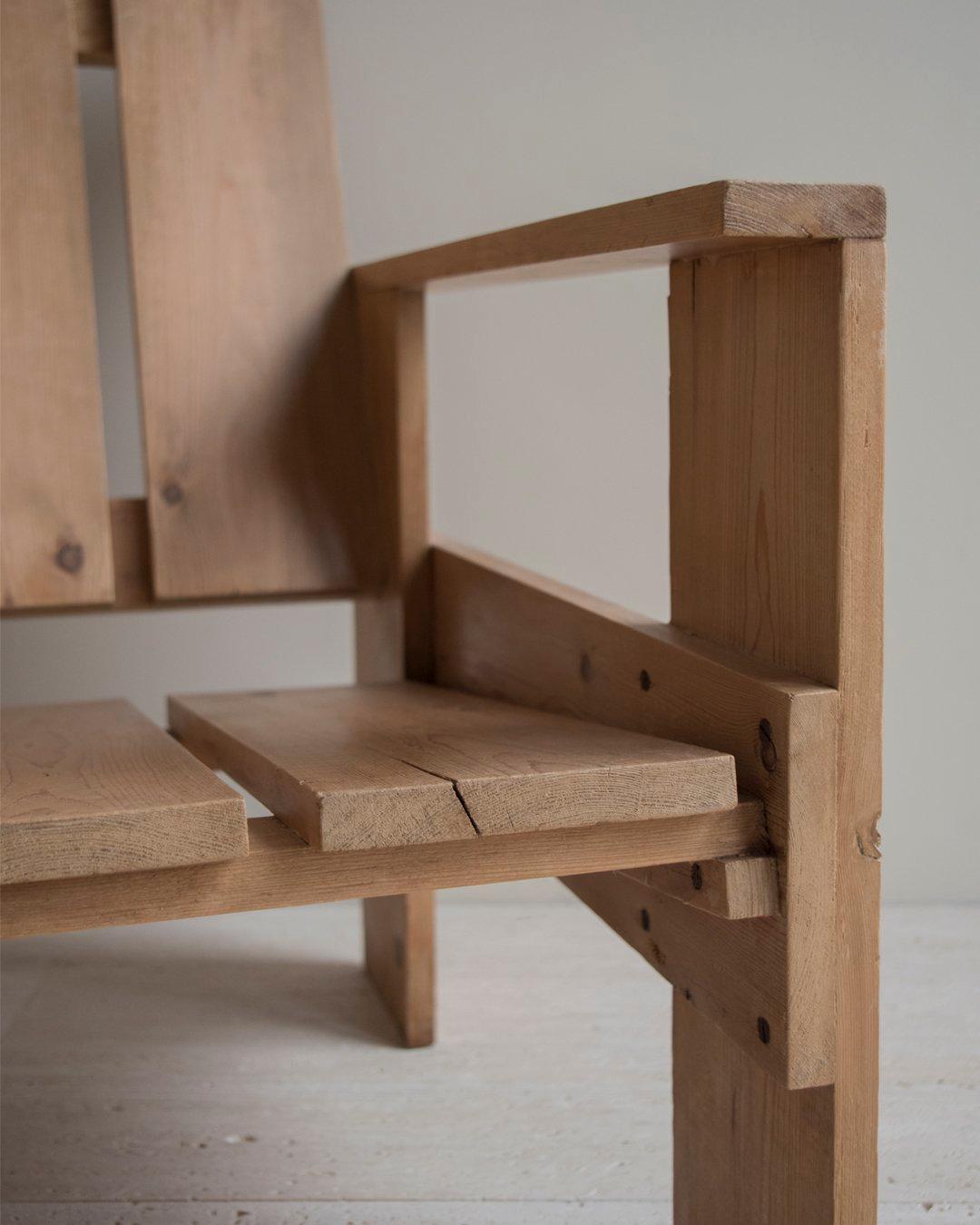 Dutch Gerrit Rietveld - Crate Chair - Pine - 60s The Netherlands 