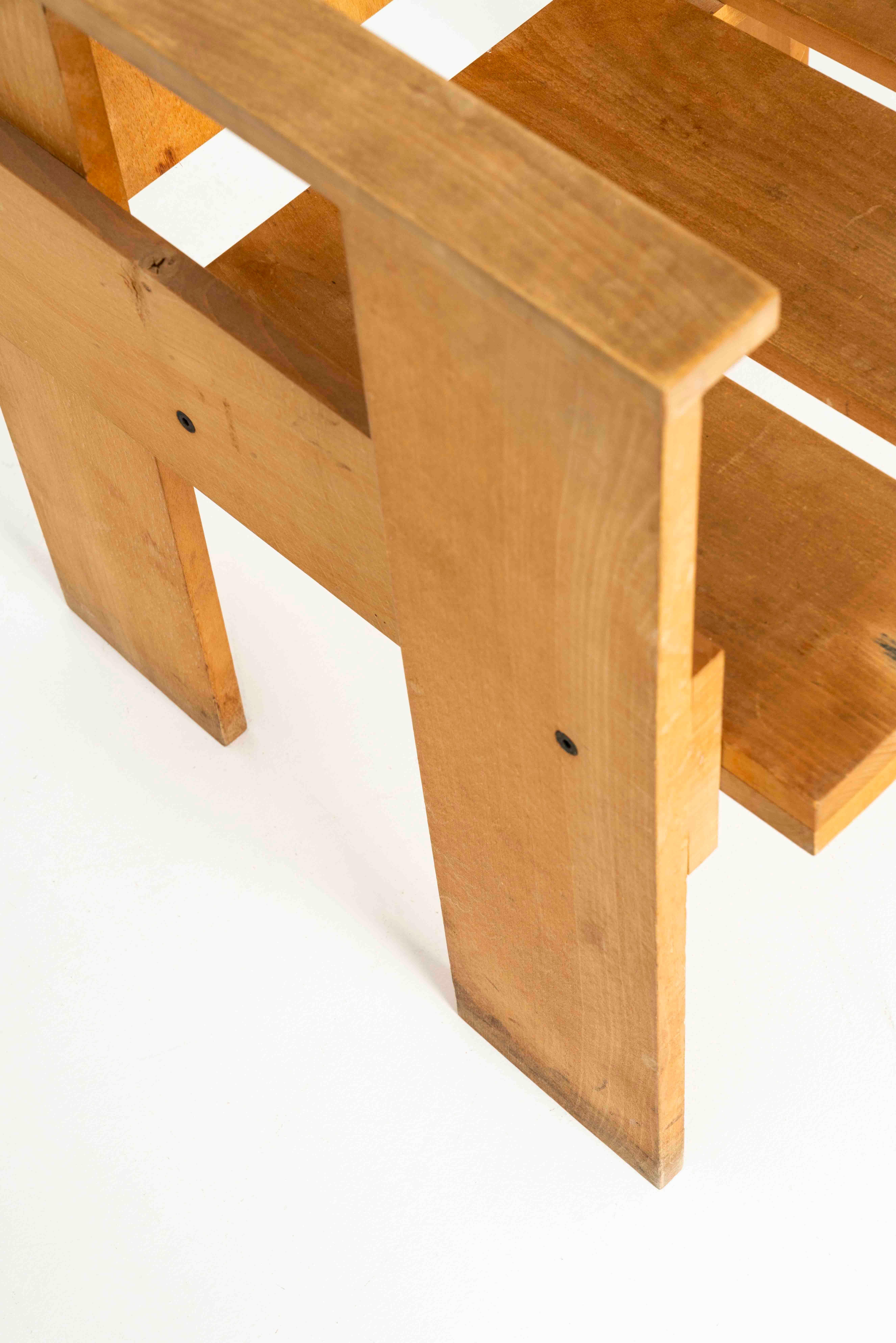 Mid-Century Modern Crate Chair by Gerrit Rietveld, Designed in 1930s The Netherlands For Sale