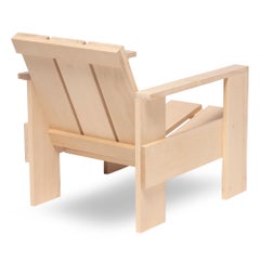 Crate-Stuhl aus natürlichem Buchenholz, entworfen von Gerrit Rietveld im Jahr 1934