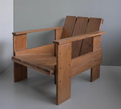 Crate Chair in style of Gerrit Rietveld, The Netherlands 1960's