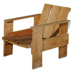 ‘Crate’ Chair in Wood, Attributed to Gerrit Rietveld