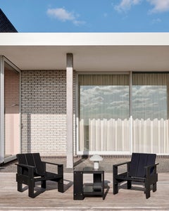 Crate Lounge Chair-BWB Lacquered Pinewood/ F Cushion, by Gerrit Rietveld for HAY