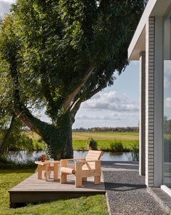 Crate Lounge Chair, Wb Lacquered Pinewood/ Q Cushion, by Gerrit Rietveld for Hay