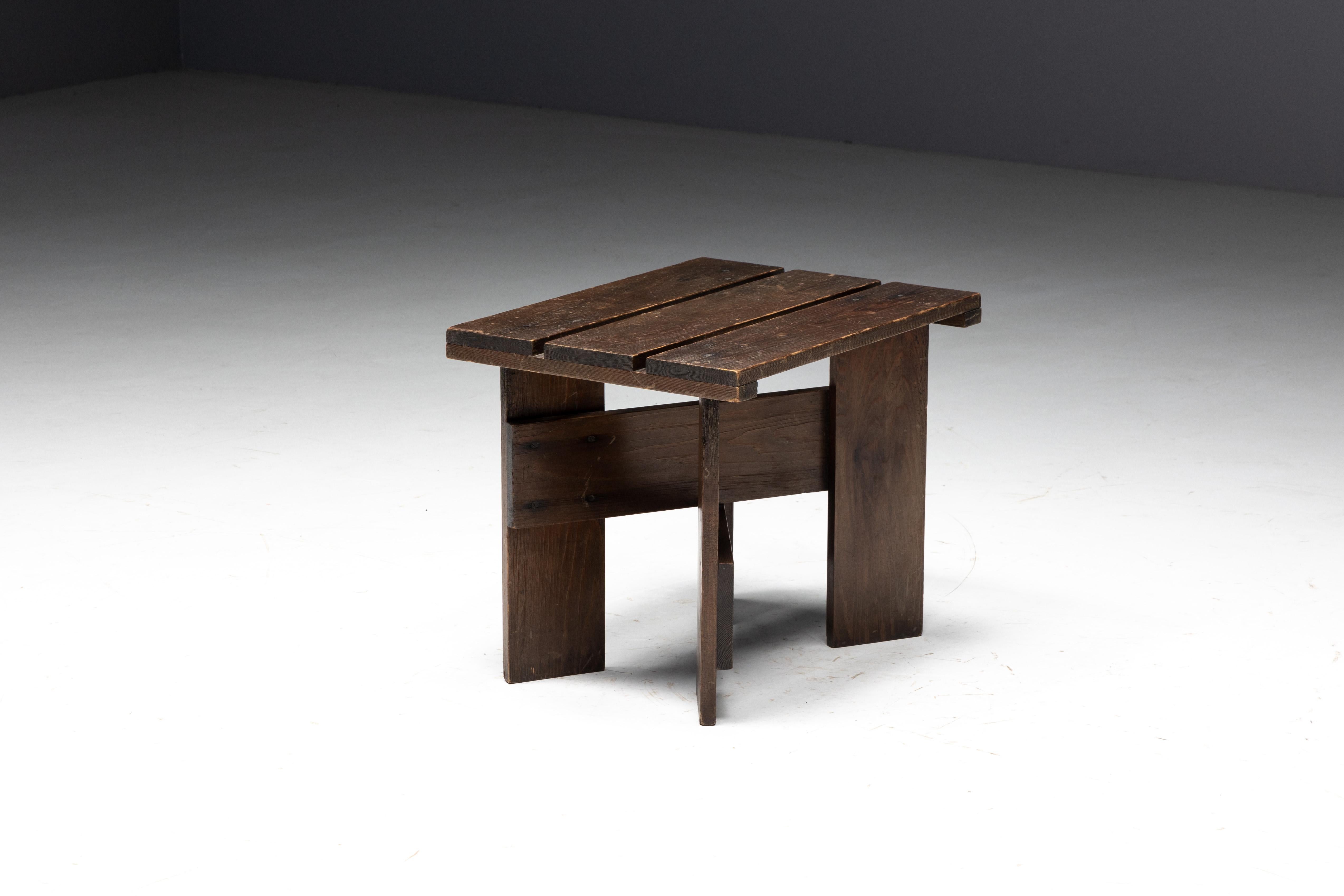 Crate Side Table by Gerrit Rietveld, Netherlands, 1930s For Sale 5