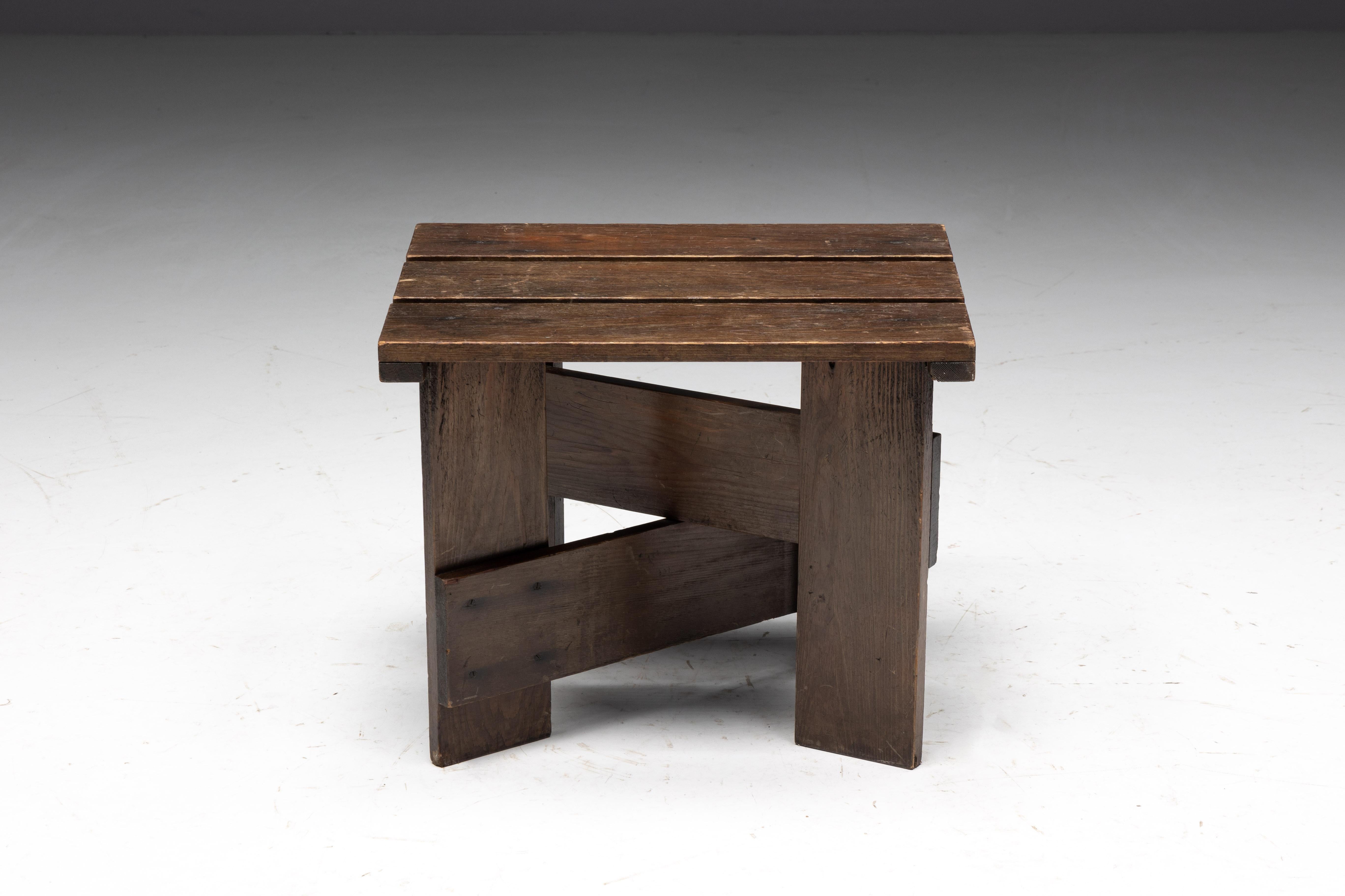 Dutch Crate Side Table by Gerrit Rietveld, Netherlands, 1930s For Sale