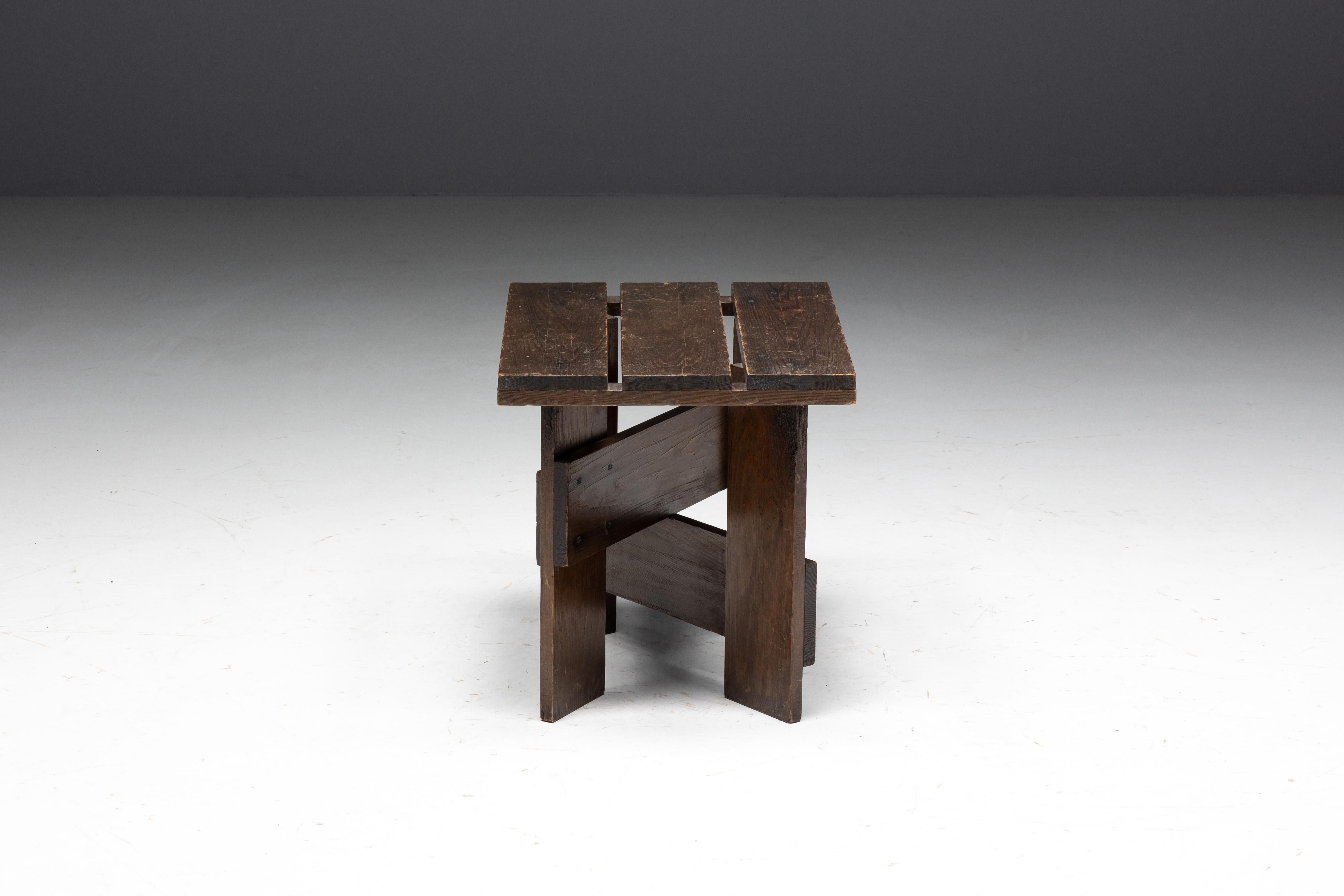 Crate Side Table by Gerrit Rietveld, Netherlands, 1930s For Sale 1