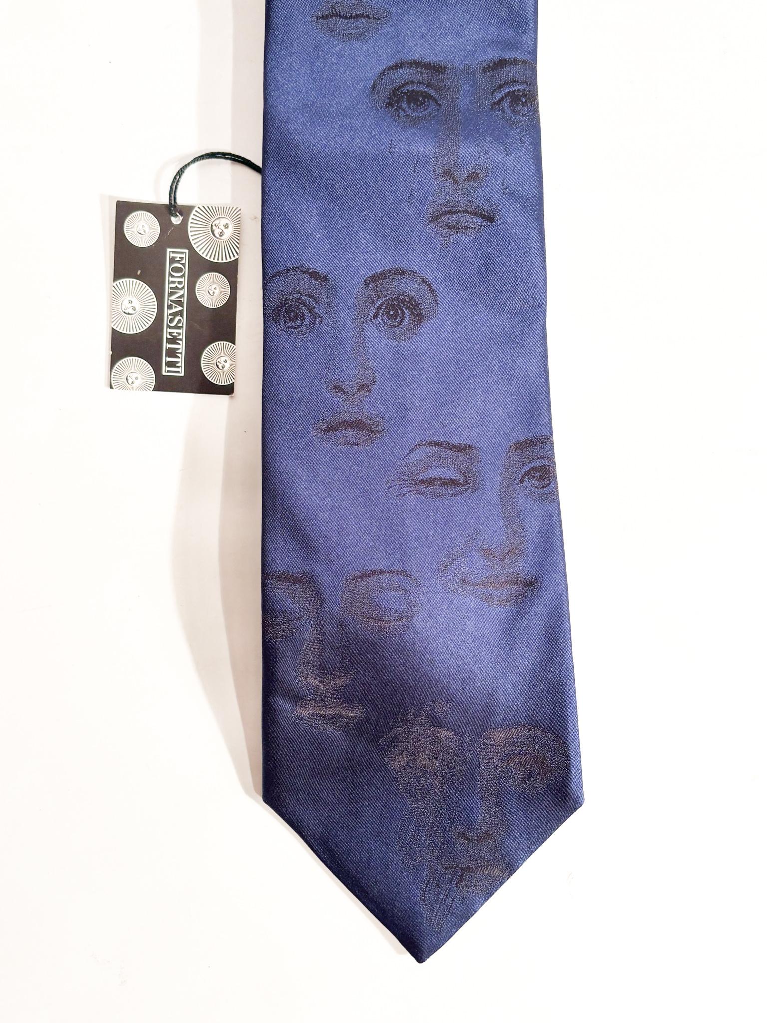 Silk Cravatta in Seta di Piero Fornasetti Anni 60