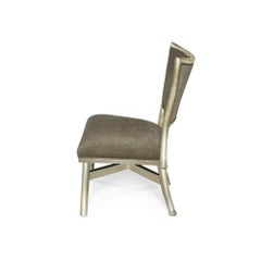 Crawford Desk Chair in Champagne Leaf & Gray by Innova Luxuxy Group