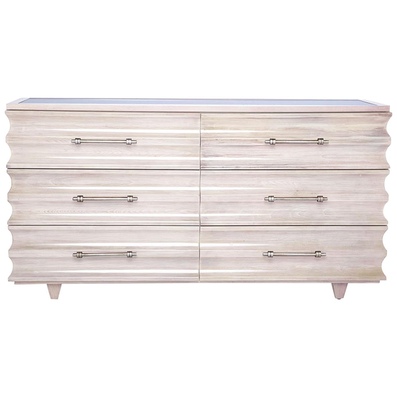 Crawford Dresser in Lacquered Blush by Innova Luxuxy Group For Sale