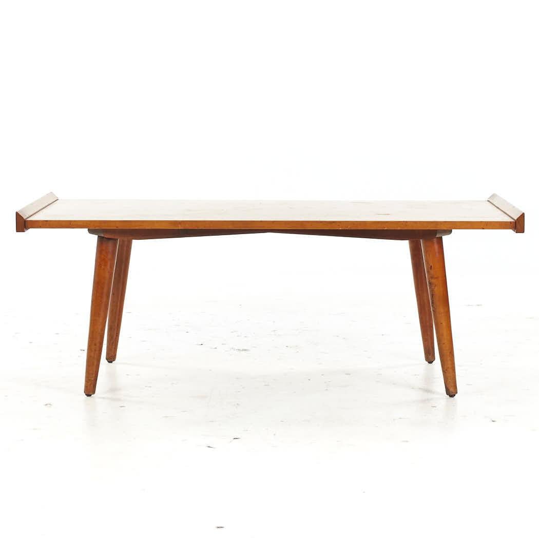 Crawford Mid Century Maple Coffee Table For Sale 1