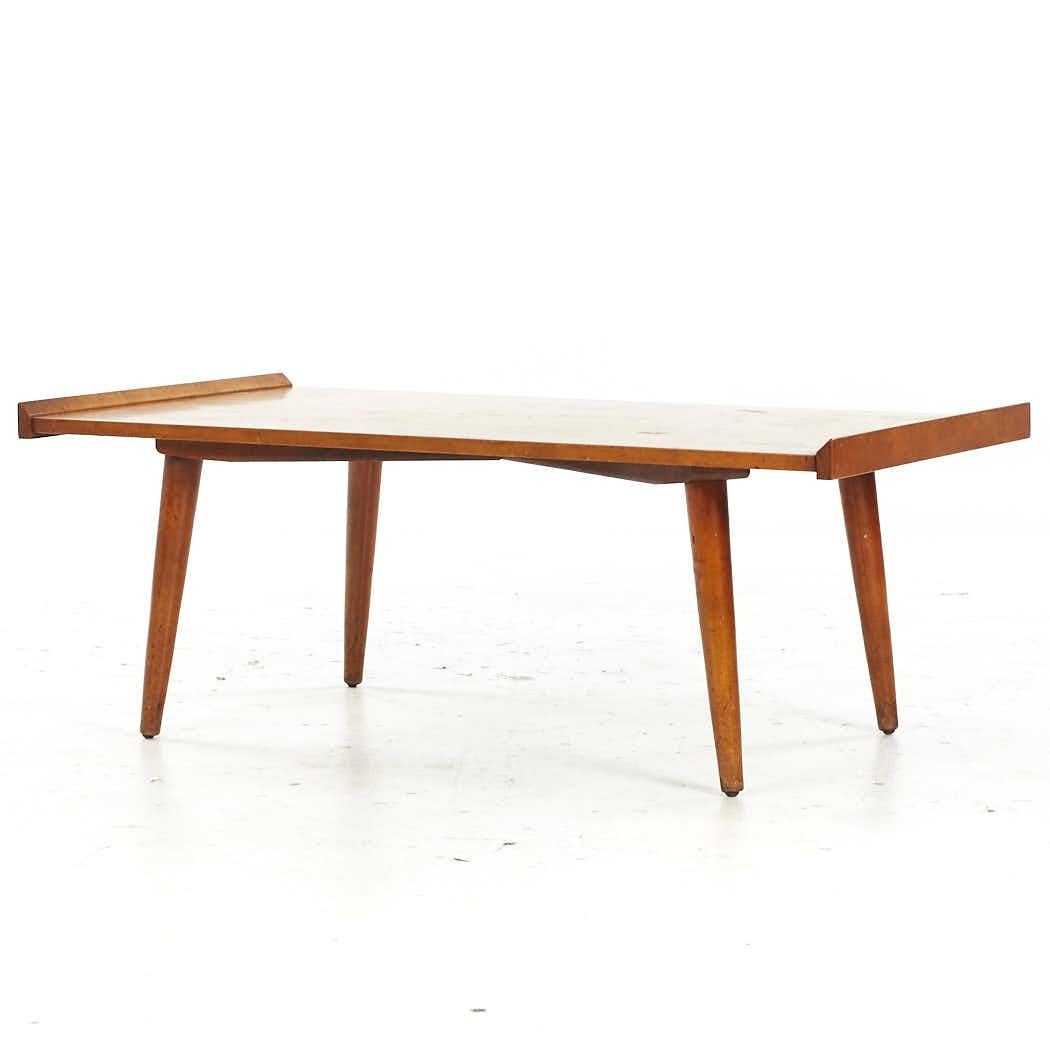 Crawford Mid Century Maple Coffee Table For Sale 2