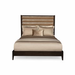 Crawford Queen Bed in Lacquered Coffee by Innova Luxuxy Group