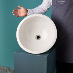 Crazed White Antique Porcelain Bowl Basin