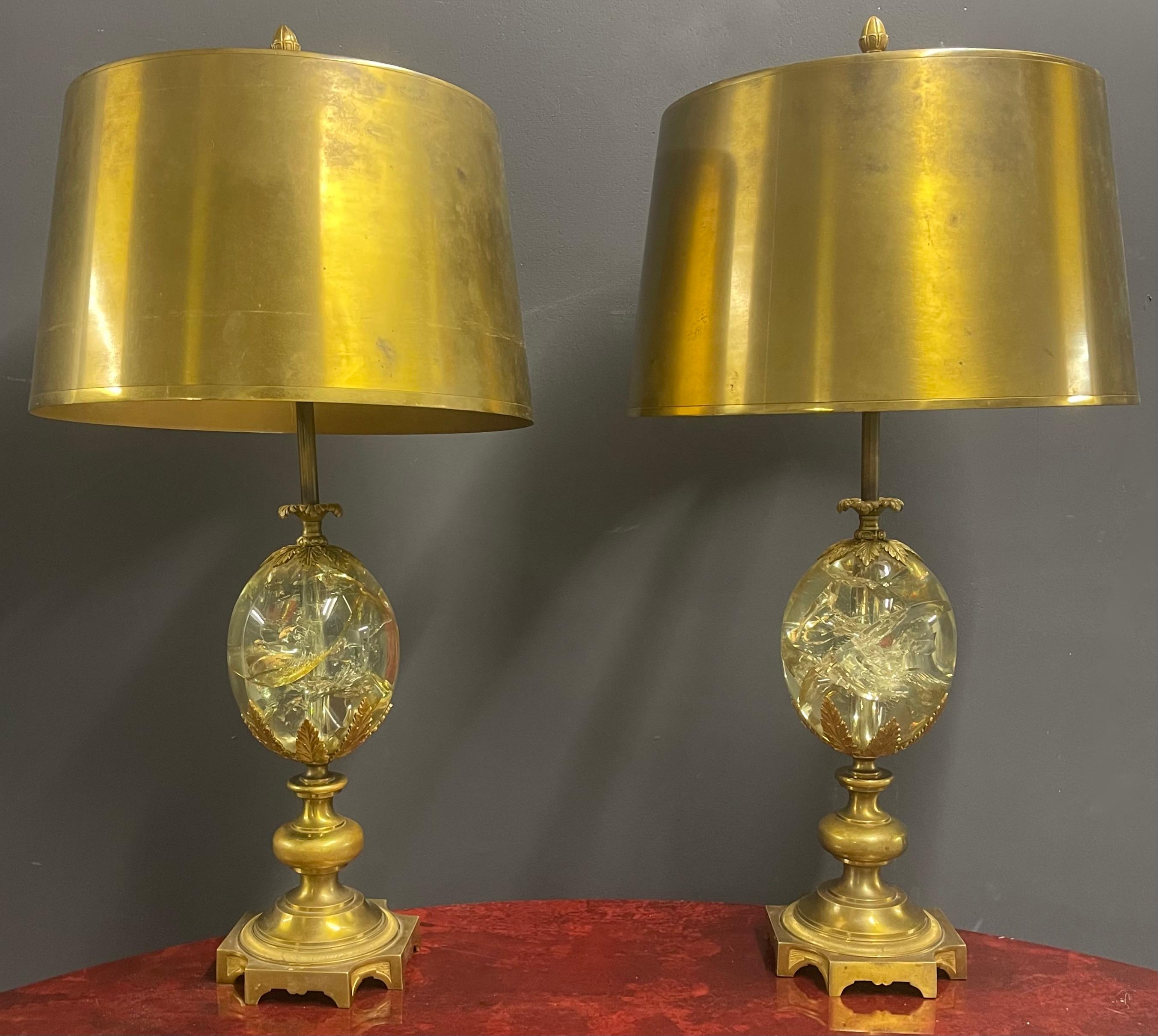 crazy amazing OEUF ROSACES maison charles table lamps For Sale 4