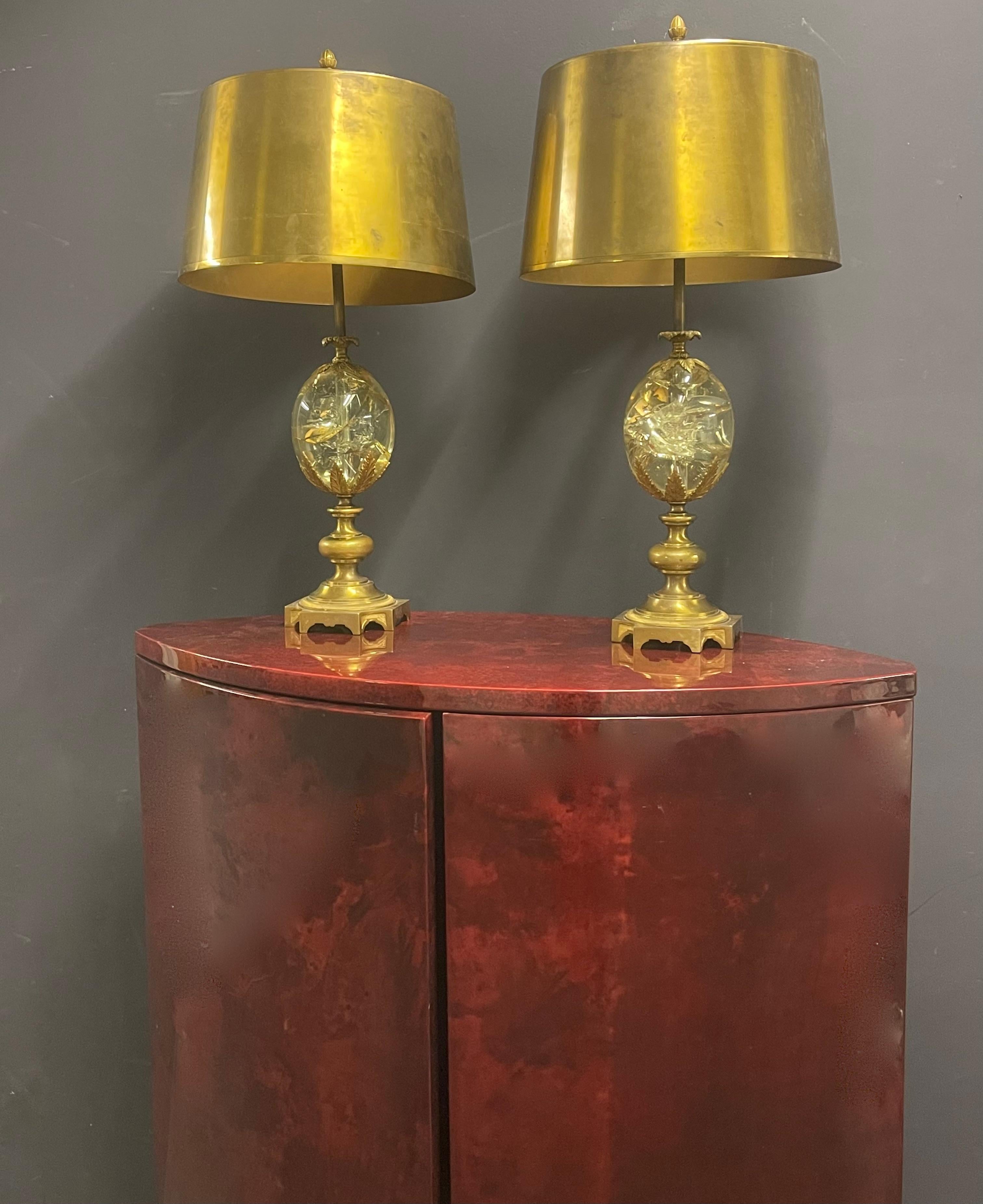 crazy amazing OEUF ROSACES maison charles table lamps For Sale 10