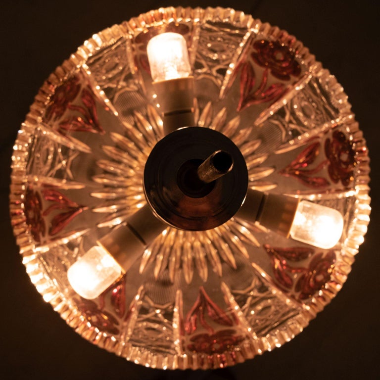 Cre Art Chrystal Table Lamp, Italy, 1970s For Sale at 1stDibs