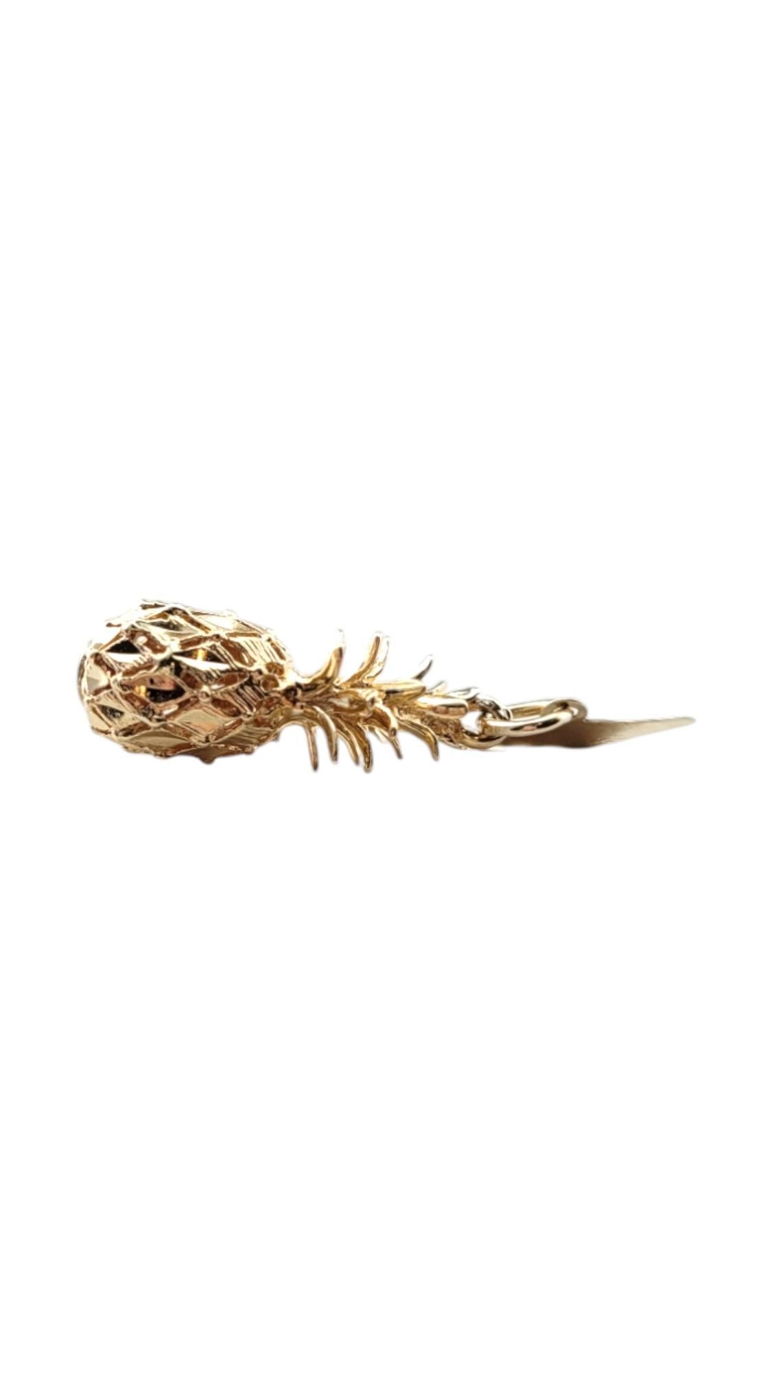 Donna CREA Charm in oro giallo 14 carati con ananas delle Hawaii #20892 in vendita