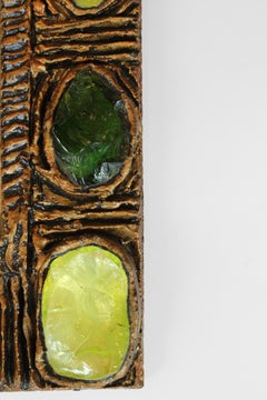 Creaciones Gobesso Green Murano Glass Mirror