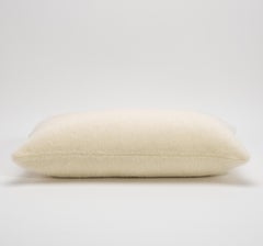 Cream Alpaca Kidney Pillow By MOGUL
