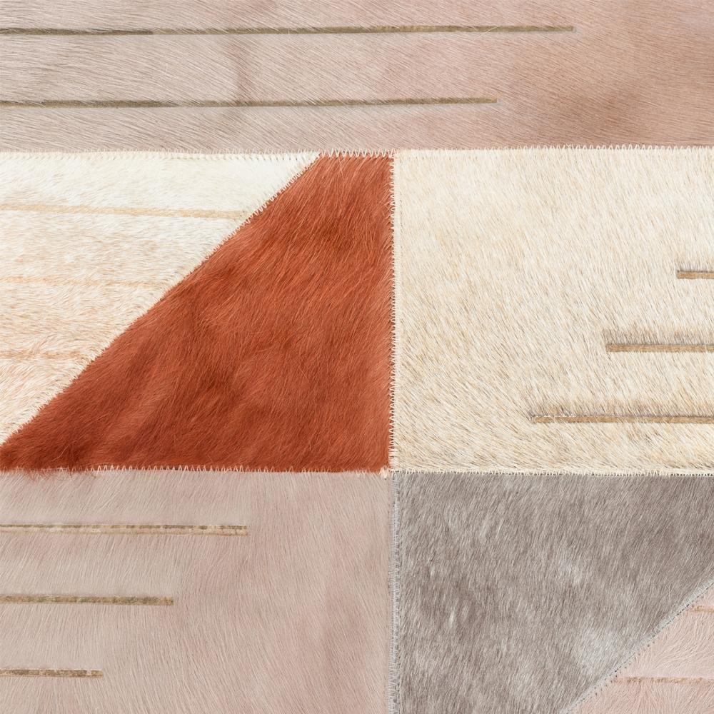 Tappeto personalizzabile a strisce, linee e triangoli color crema, grigio e rosso, grande In condizioni Nuovo in vendita a Charlotte, NC