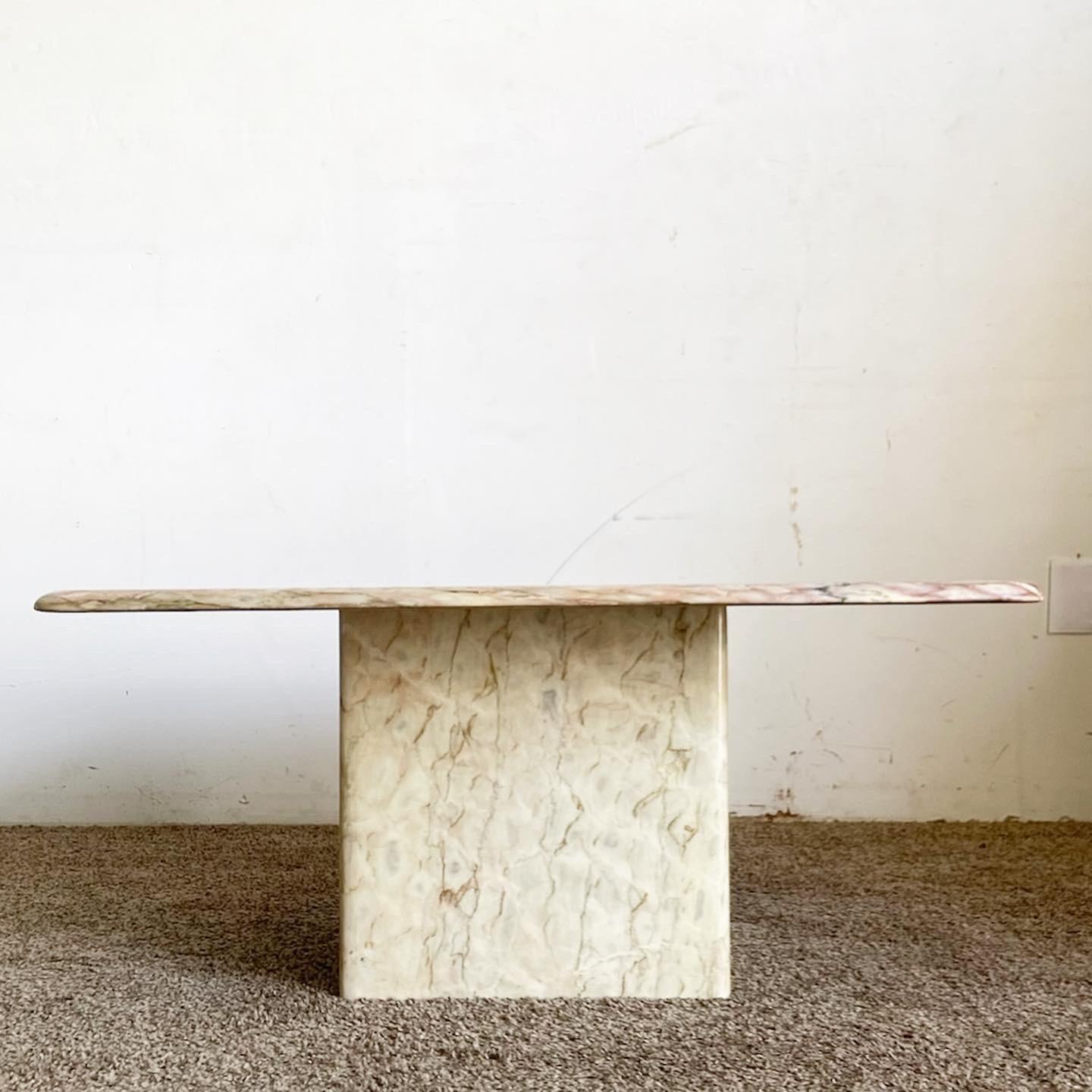 pink marble top coffee table