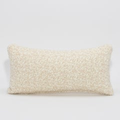 Cream and Tan Boucle Kidney Pillow By MOGUL