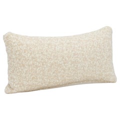 Cream and Tan Boucle Kidney Pillow By MOGUL