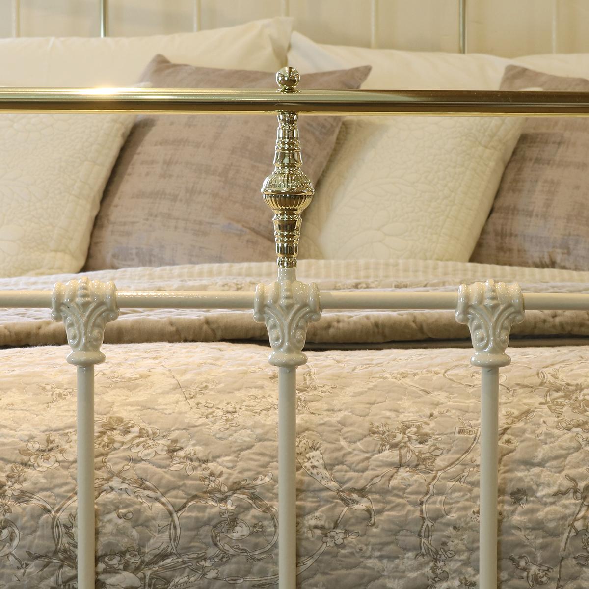 Cast Cream Antique Bed MK196