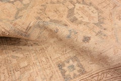 Cream Antique Persian Bidjar Runner Rug 3 ft 7 in x 10 ft 10 in (1.09 m x 3.3 m)