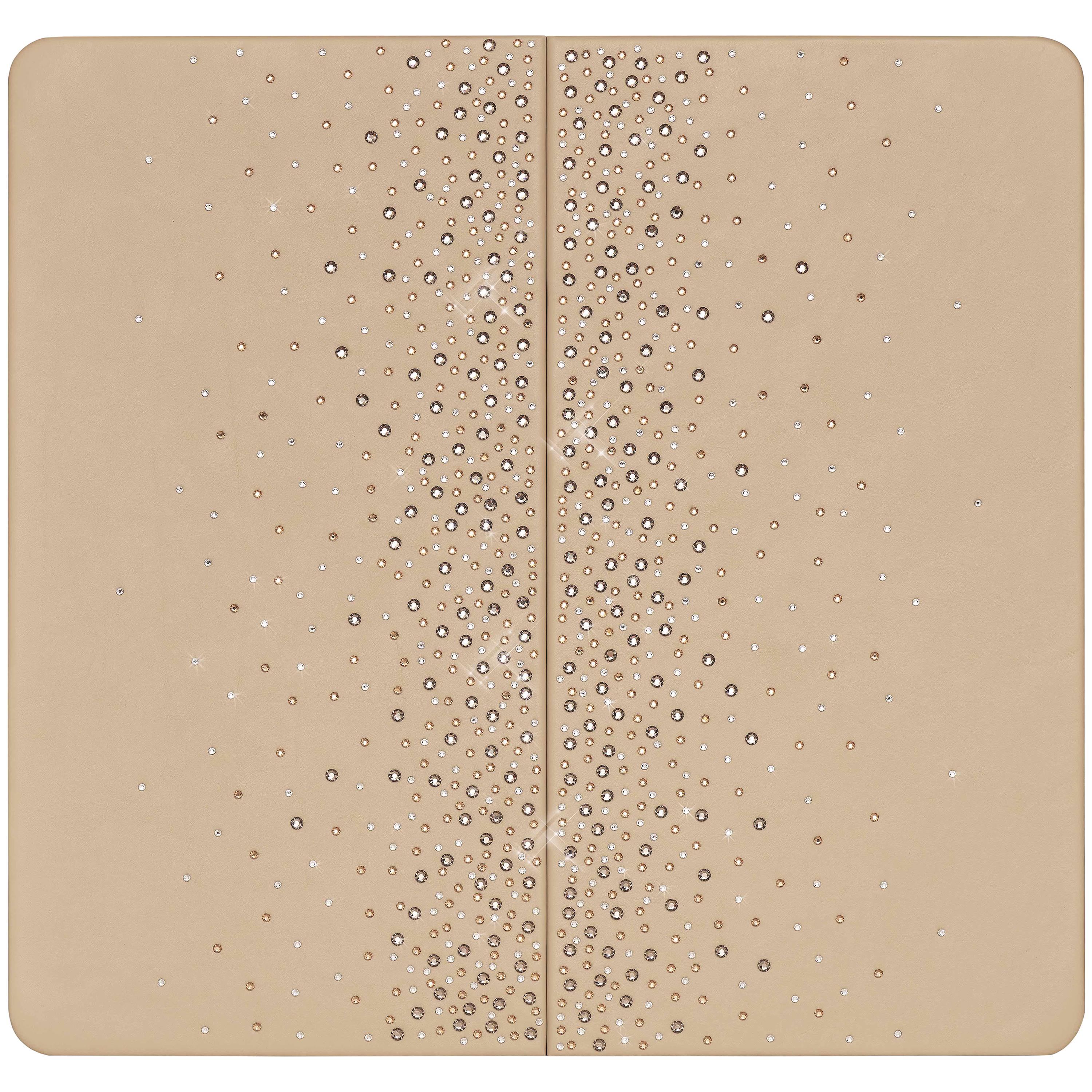 Cassaforte blindata contemporanea crema per gioielli con cristalli Swarovski