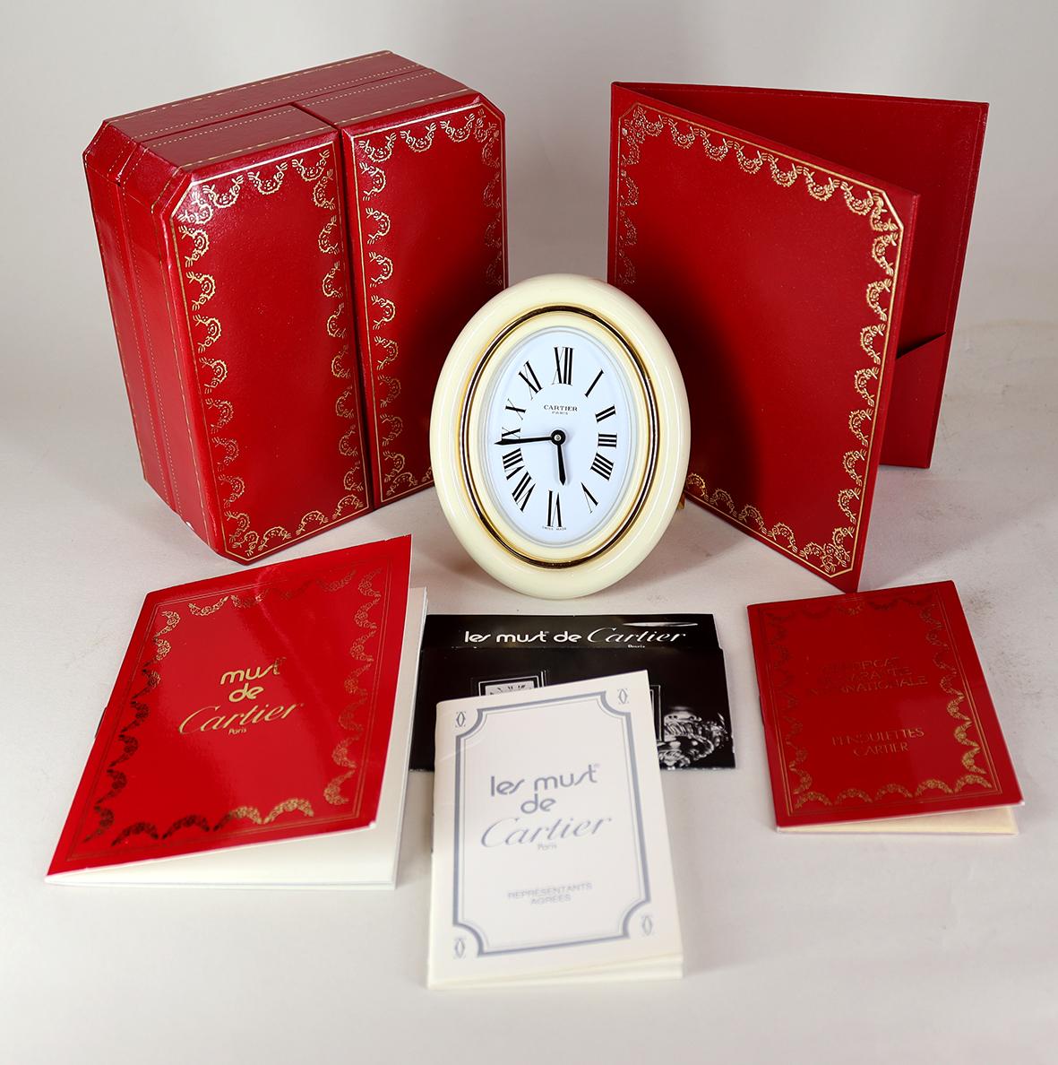 Cream Baignoire Cartier Alarm Clock 1