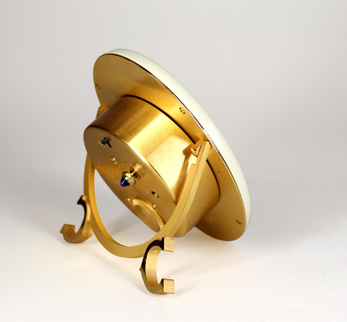 Swiss Cream Baignoire Cartier Alarm Clock