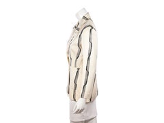 Cream & Black Vintage Todd Oldham Silk Blazer