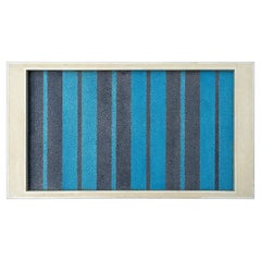 Bandeja Shagreen Rayas Grises Crema y Azul Bandeja Shagreen Rayas Grises Crema y Azul