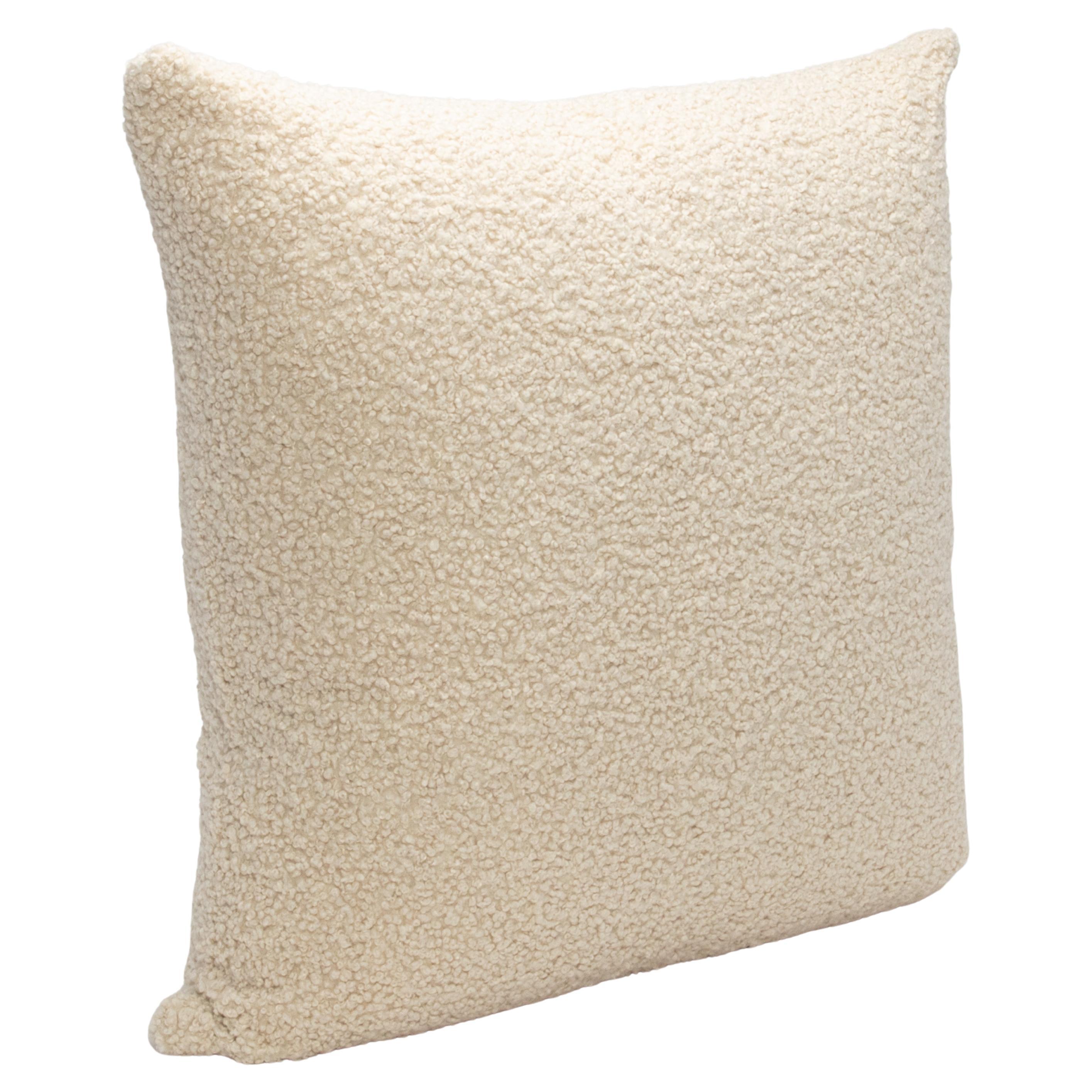 Cream Boucle Euro Pillow By MOGUL