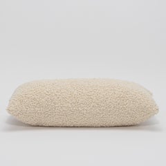 Cream Boucle Kidney Pillow By MOGUL