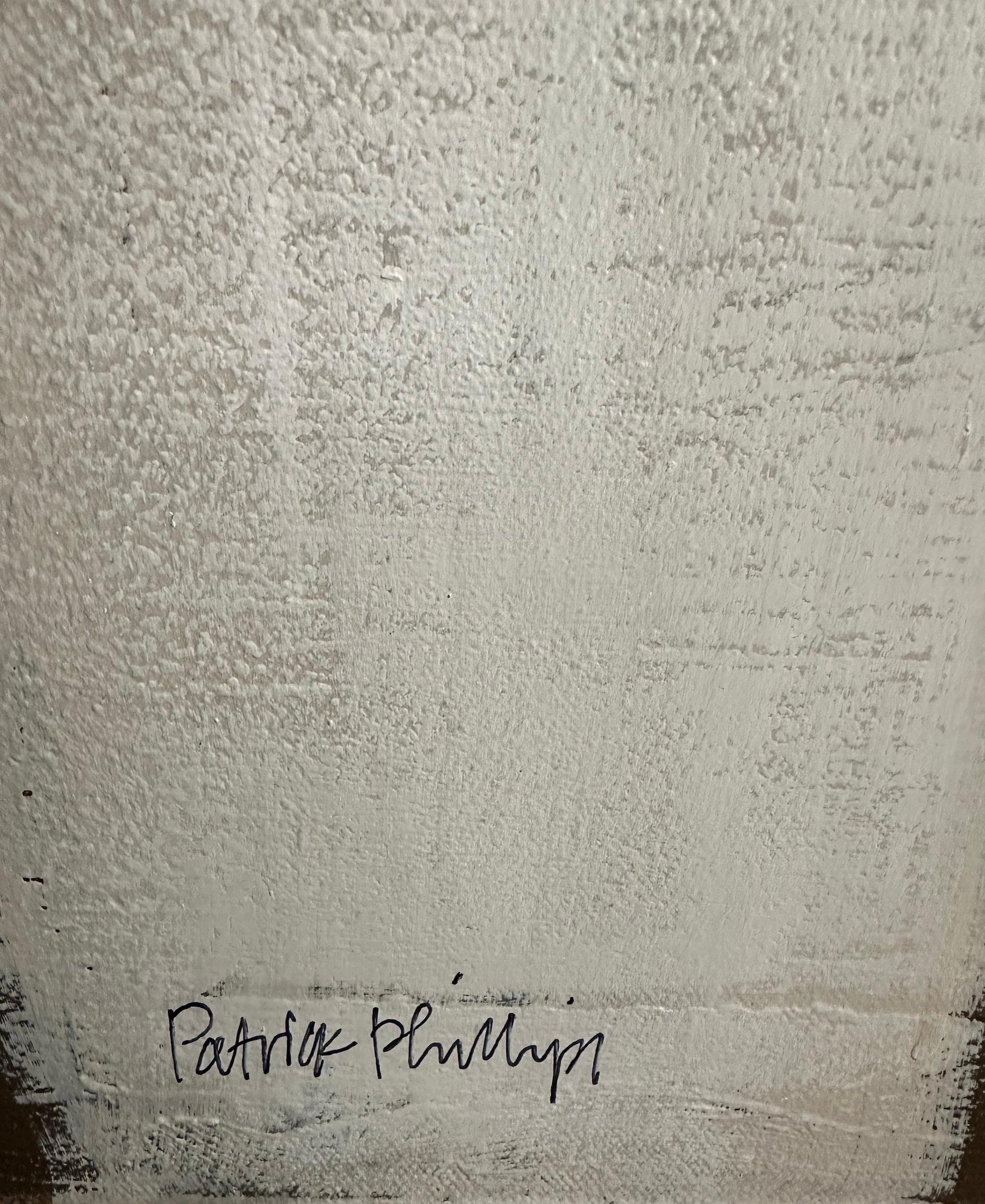 Cream, Brown, Black Acrylic Abstract By Patrick Phillips, Contemporary, U.S.A. In New Condition In New York, NY