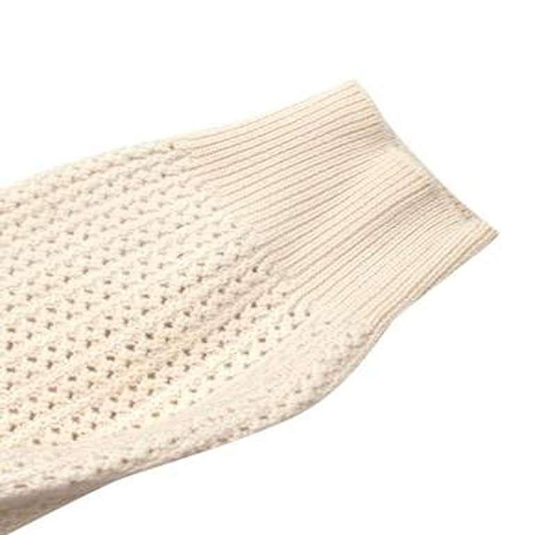 Women's Cream Cashmere & Cotton Knitted Jumper For Sale