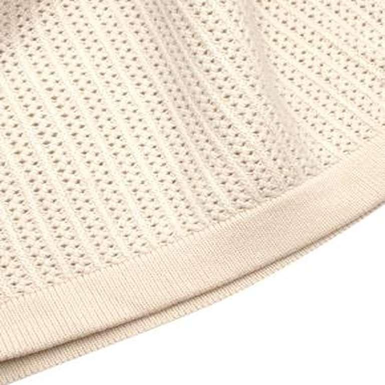 Cream Cashmere & Cotton Knitted Jumper For Sale 1