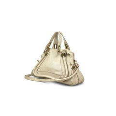 Cream Chloé Medium Paraty Satchel Bag