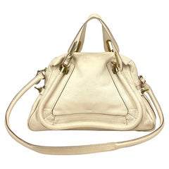 Cream Chloé Medium Paraty Satchel Bag