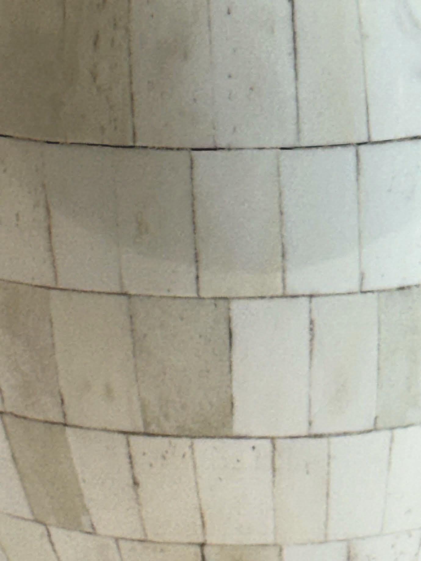 Cream Color Pieced Bone Pair Lamps, Indonesia, Contemporary 1
