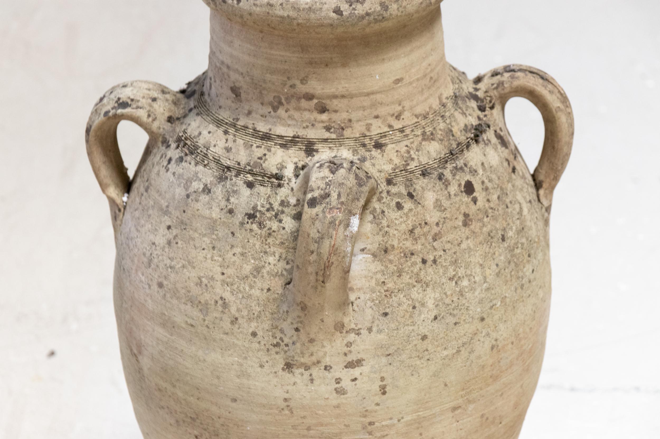 ceramic pot with handles